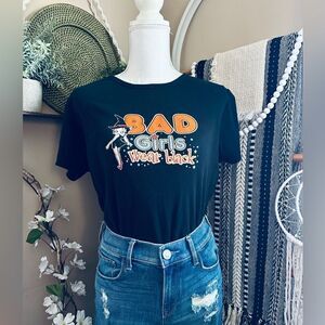 Vintage Betty Boop Halloween Y2K Bad Girls Wear Black Witch 2005 Baby Tee